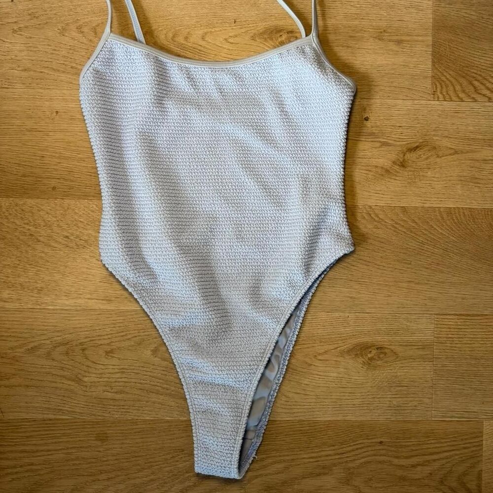 Pacsun Women's Light Blue Crinkle Swimsuit-one-piece